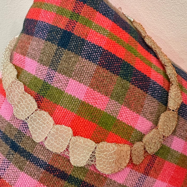 Frauke Watson - Seaglass Knitted Necklace 