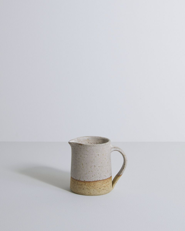 Small cream jug in matt white