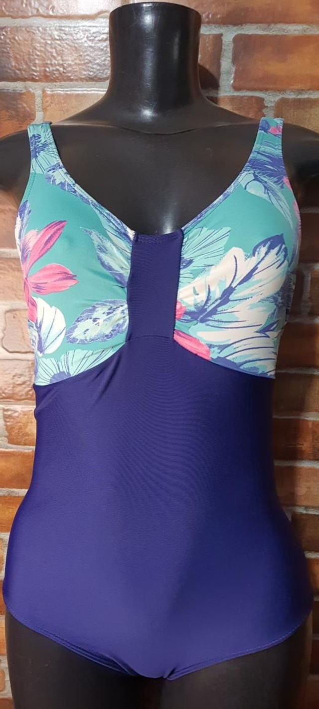 Maiô Azul Com Estampa T/G