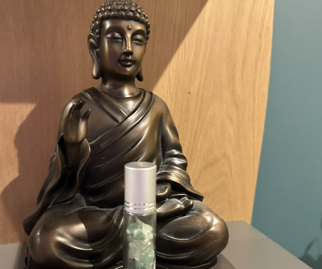 Roll-on avec pierres naturelles d’Aventurine Verte
