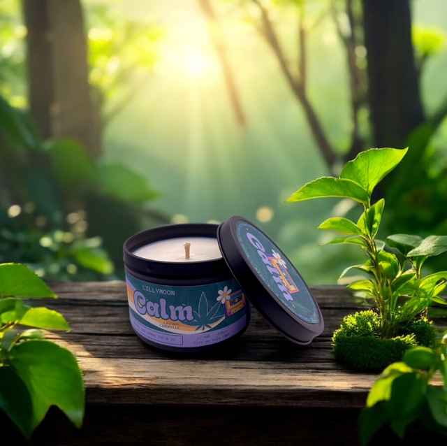 Bougie CBD Calm Lavande &amp; Camomille - Relaxation Naturelle et Sérénité
