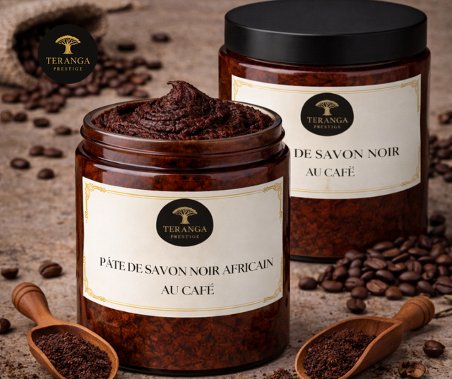 Pâte de Savon Noir Africain au Café