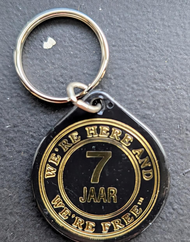 7 jaar plastic coin