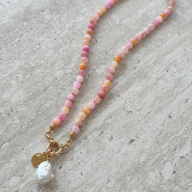 STELLA Midi Persische Jade mit Barock Perle