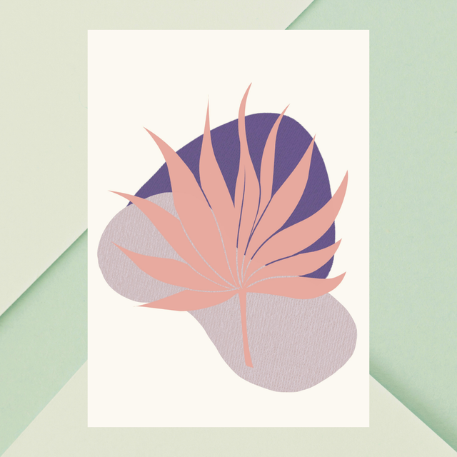 Impression Bohème Botanique Violette - Décoration Murale Bohème / Botanical Purple Boho Print - Bohemian Wall Decor