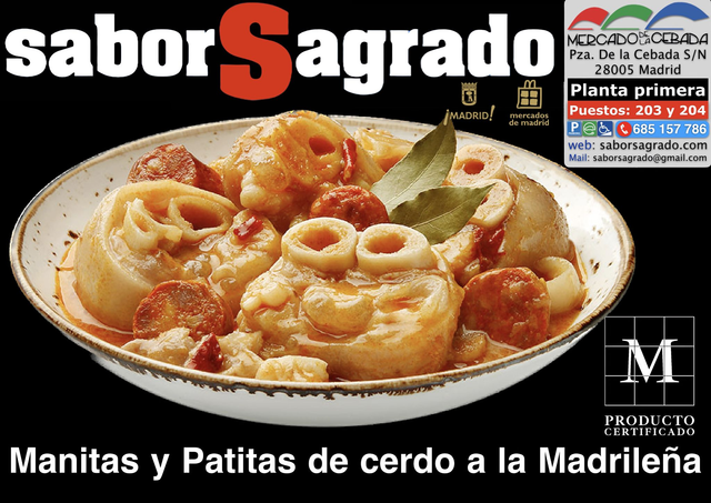 Manitas y Patitas de cerdo a la Madrileña