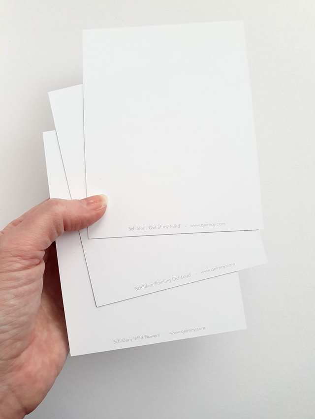 Losse kaart met envelop wit - Dark matter