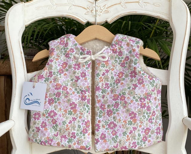 Le Petit Berger 🌿 – Gilet enfant réversible 2 ans