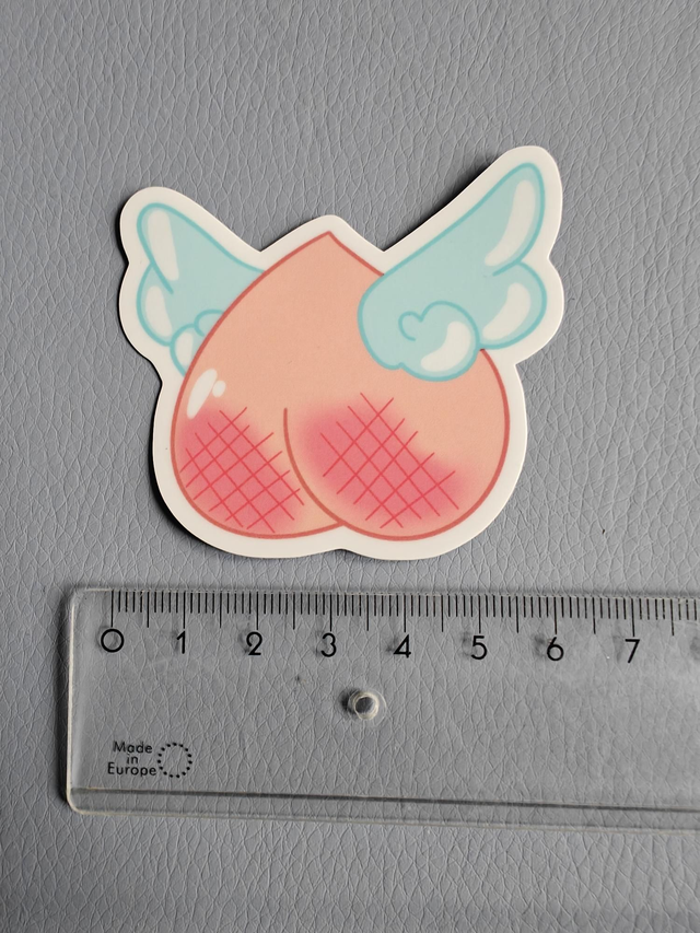 The flying bum sticker