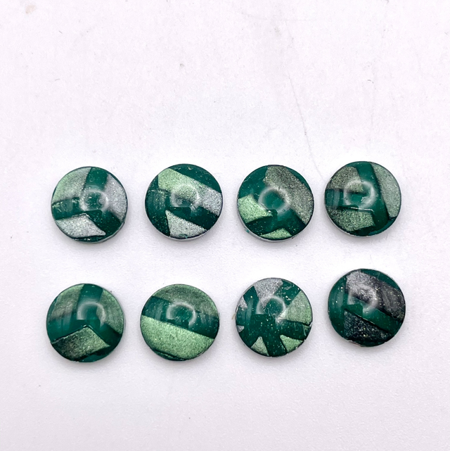 Green emerald studs