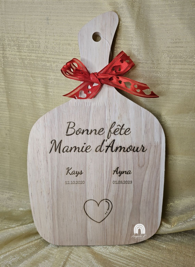 Plaque en bois personnalisée message au choix