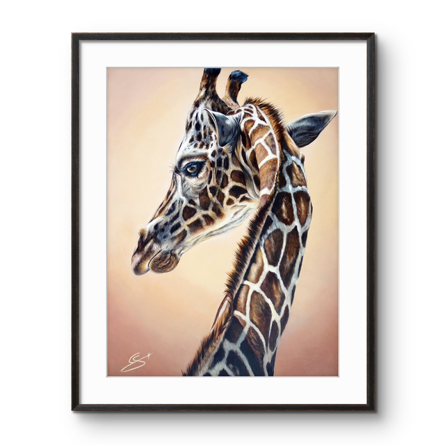 Tirage d’art Girafe Élégance 