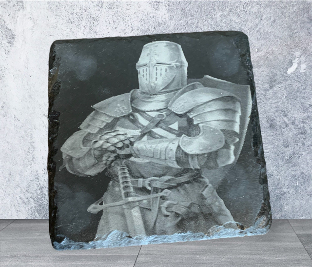Slate Coaster Knight