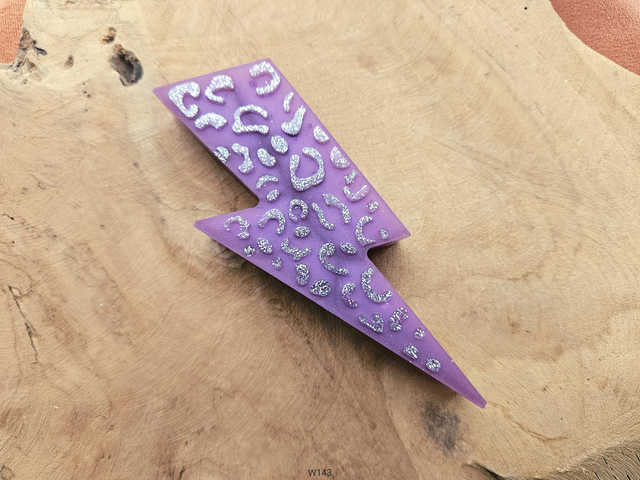 Leopard Bliksem Plum (W143)