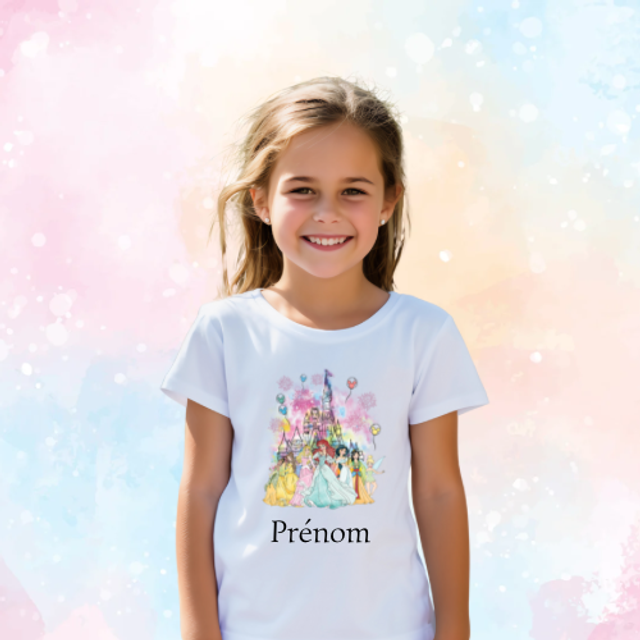 Tee-Shirt Princesse Château