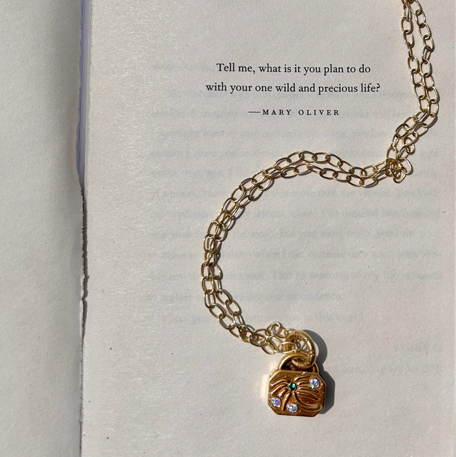 Palm Pendant Gold Vermeil