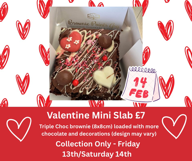 Valentine Mini Slab - Collection Only