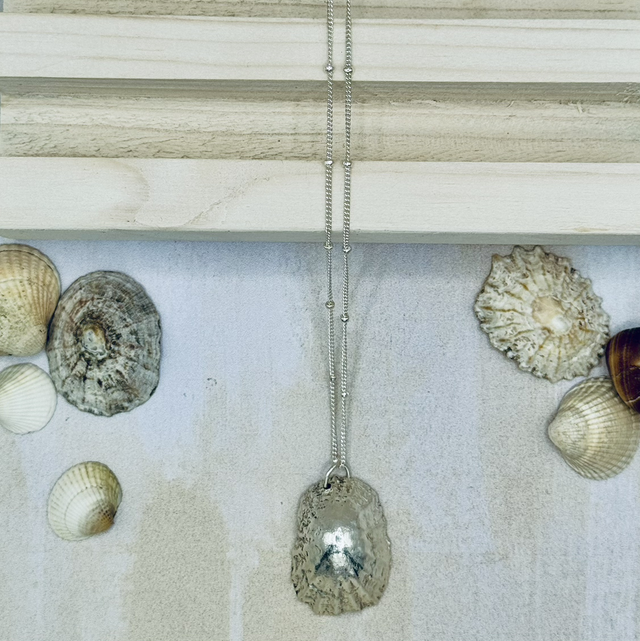 Silver Limpet Shell Necklace 