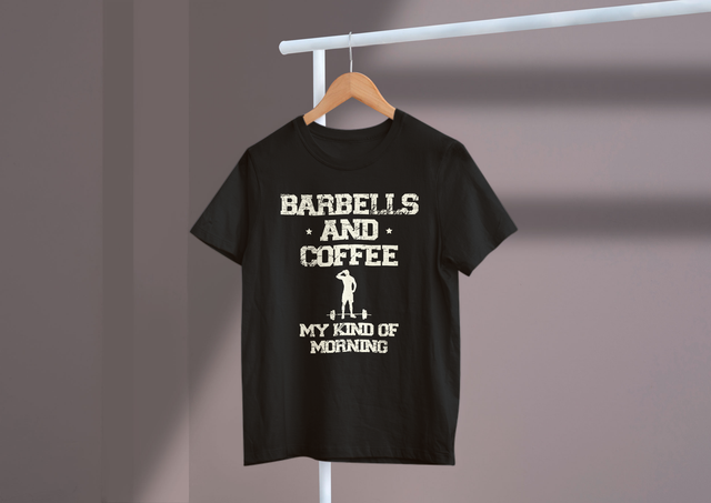 Barbells And Coffee My Kind Of Morning Fitness Routine Coffee. Langhanteln und Kaffee – meine Art morgendlicher Fitness-Routinekaffee