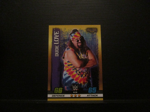 Dude Love - Hall Of Fame Slam Attax 10th Edition Original Trading Card #255