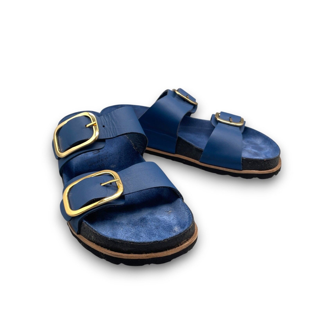 VITAFORM Damen Pantolette Softnappa Leder Dornschließe Tieffußbettsohle Gr. 38