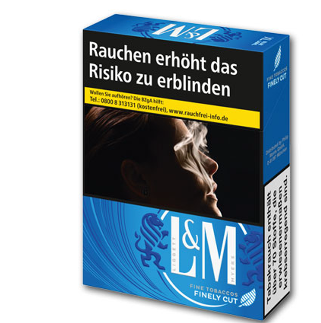 L&M Blue Label XL-Box 9,00 € Zigaretten