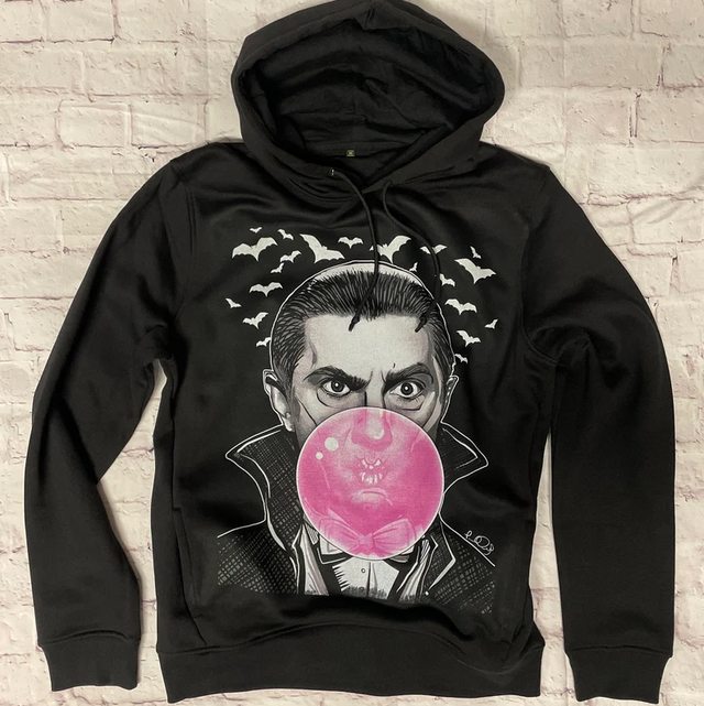 Bela Bubble Hoodie – Dracula Bubblegum Design