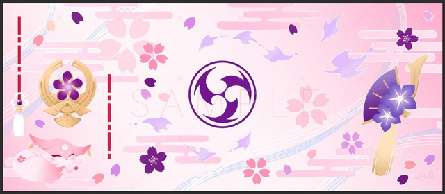 Yae Miko / Raiden Shogun Desk Mat