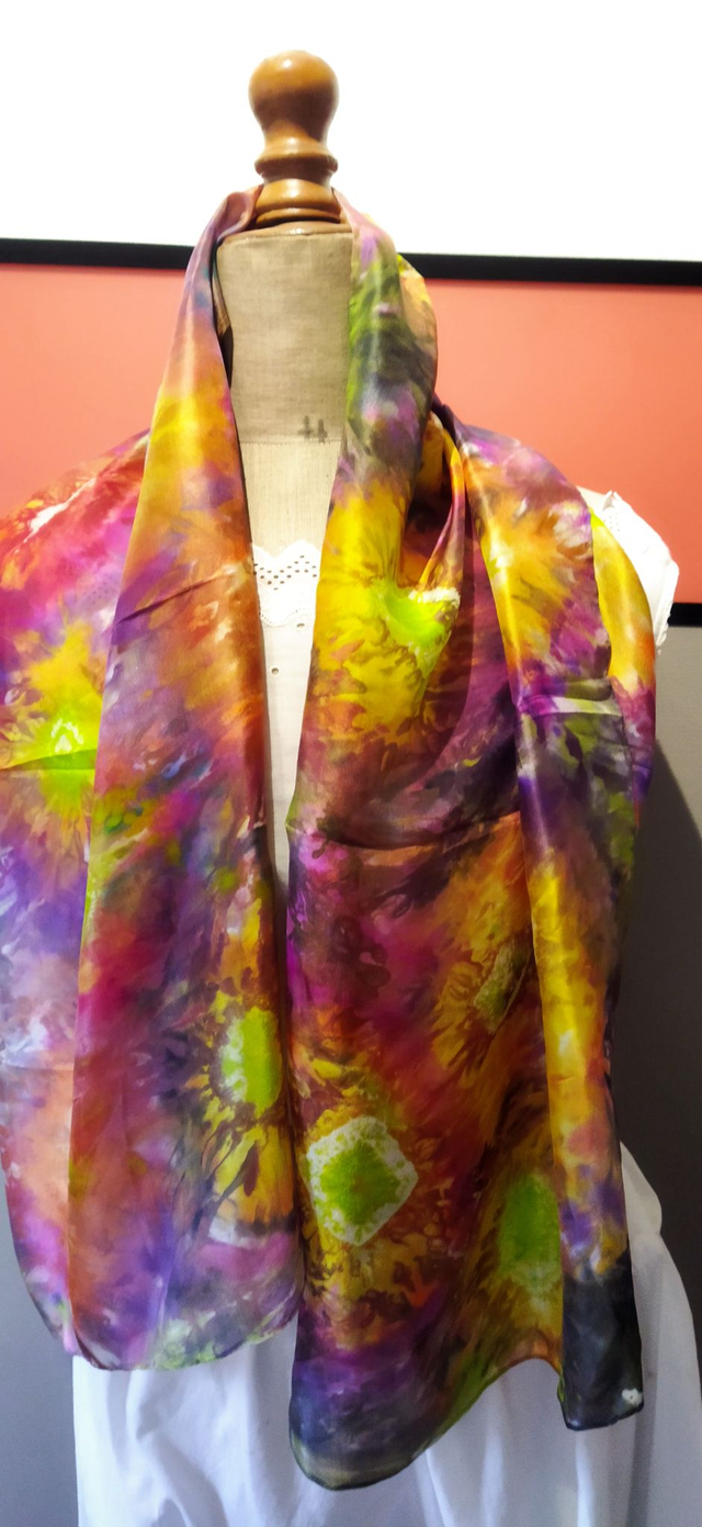 Etole de soie couleurs vives