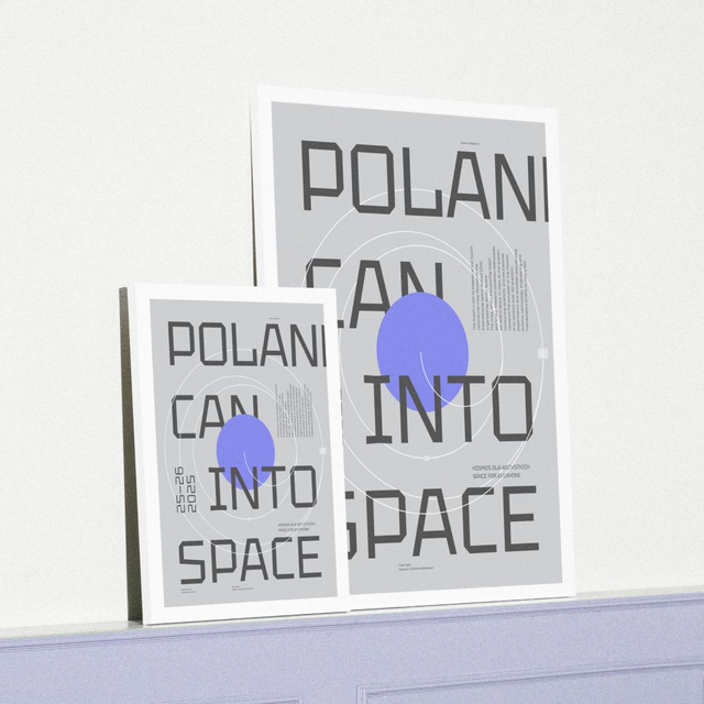 plakat POLAND CAN INTO SPACE