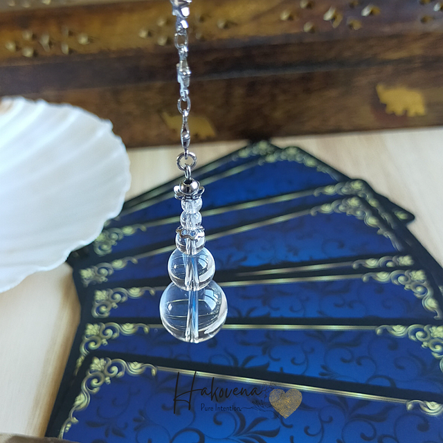 Pendule Cristal De Roche Rosée - 0028PD