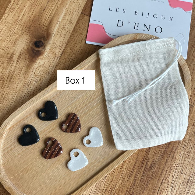 Box cadeau 3 pampilles cœur 