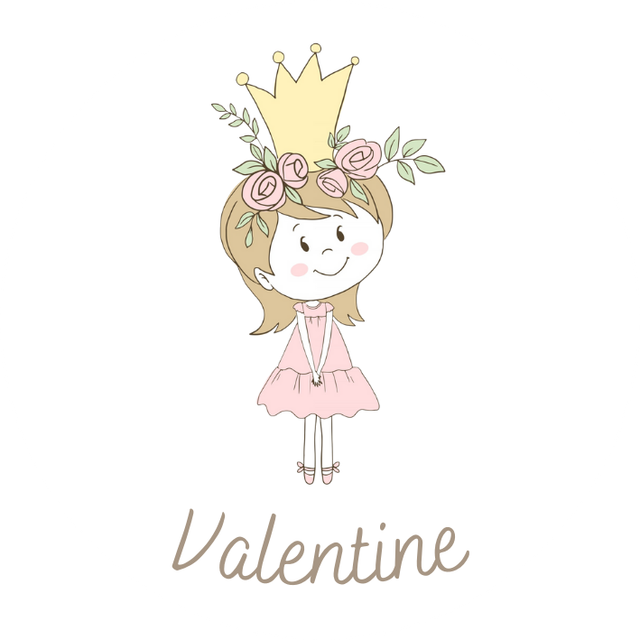 Lot de stickers papier &quot;Valentine&quot; - Personnalisable