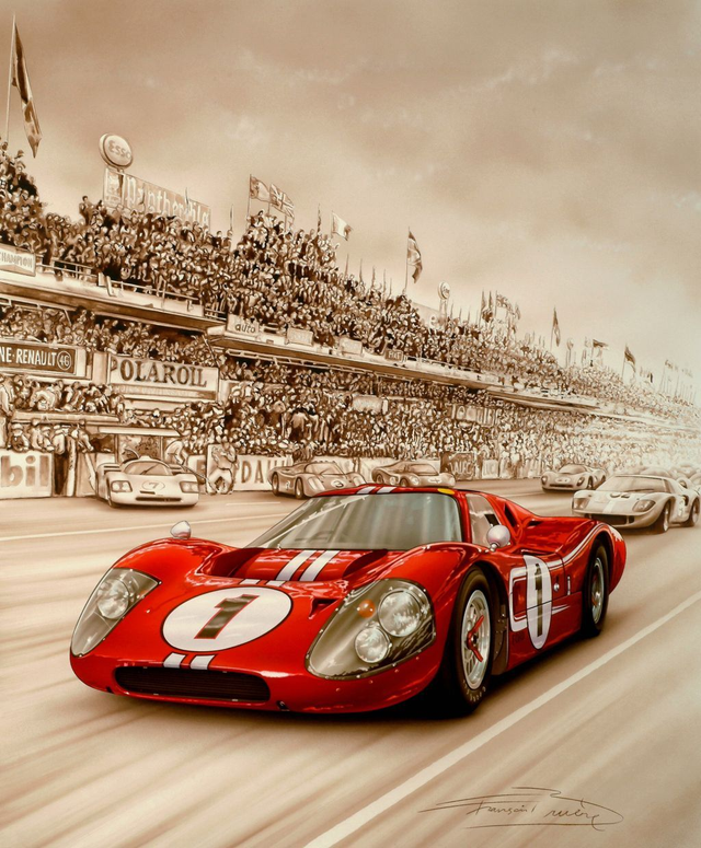 Ford GT40 MKIV - Le Mans 1967 Limited Edition Print
