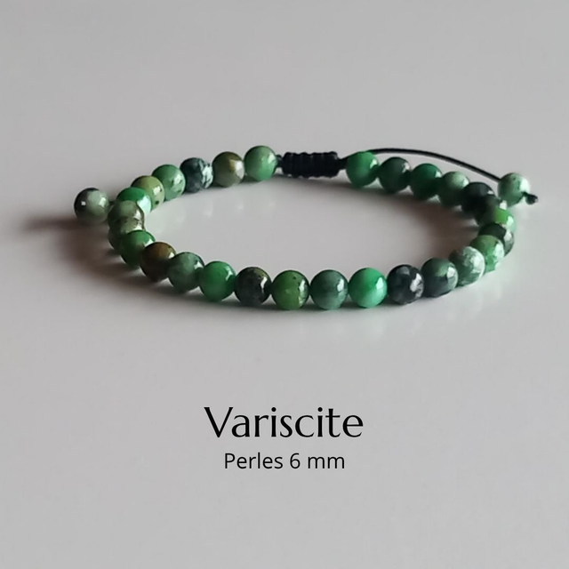 Bracelet ajustable en Variscite