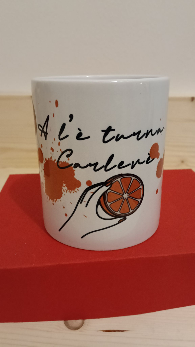 Tazza Carnevale di Ivrea" LA BATTAGLIA"