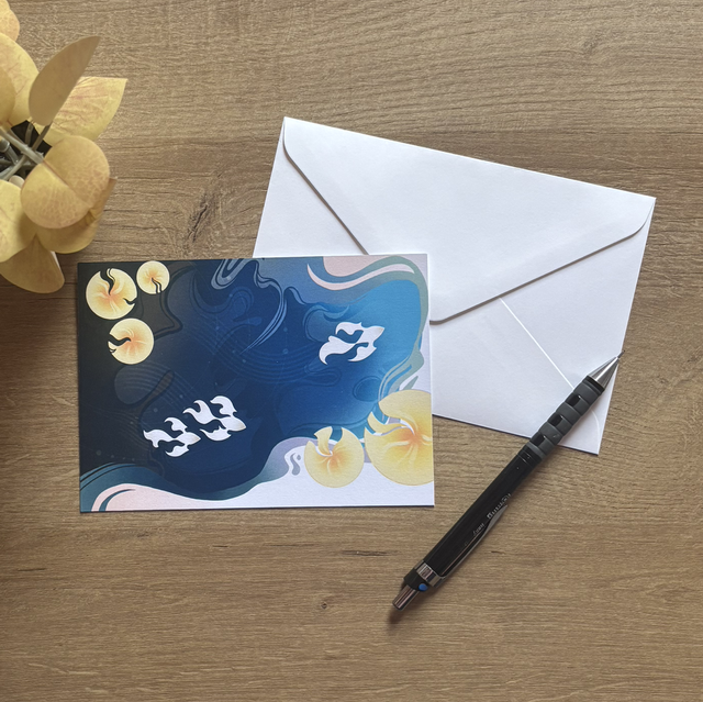 Carte postale: Nage cosmic