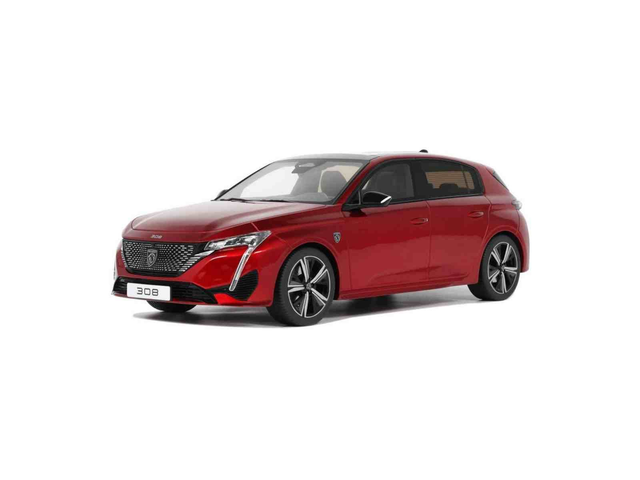 Peugeot 308 GT 2022 Red OttOmobile OT1140 1/18