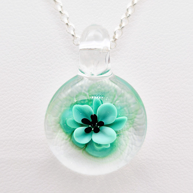 Pendentif Flora vert 4