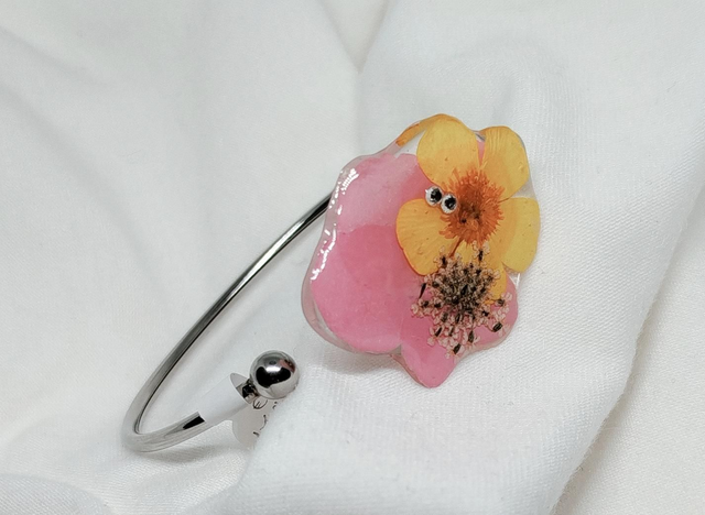 Bracelet Emy coloris rose jaune 