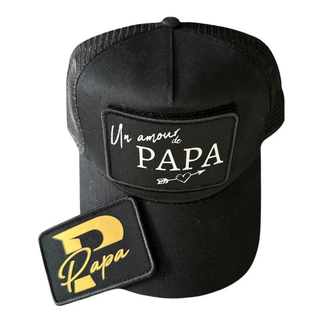 Casquette papa 2 patchs