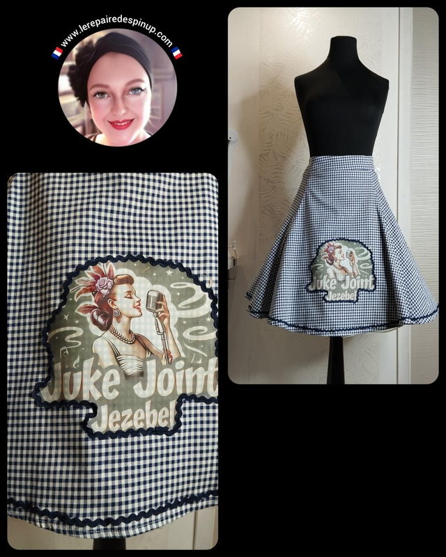 Jupe Collectif customisée Juke Joint T46