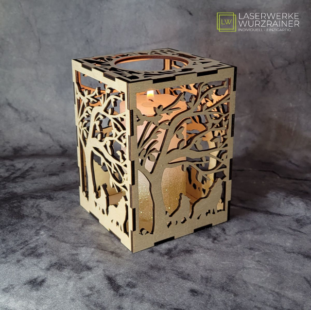 Windlicht mit Deckel