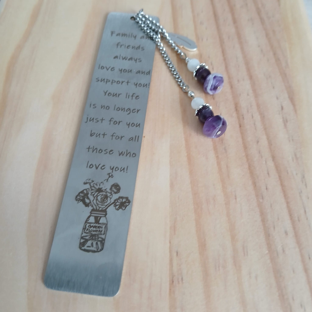 Boekenlegger met Amethist &amp; Parelmoer (4.048)