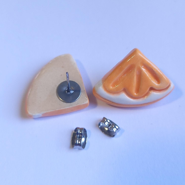 Citrus Slice Stud Earrings