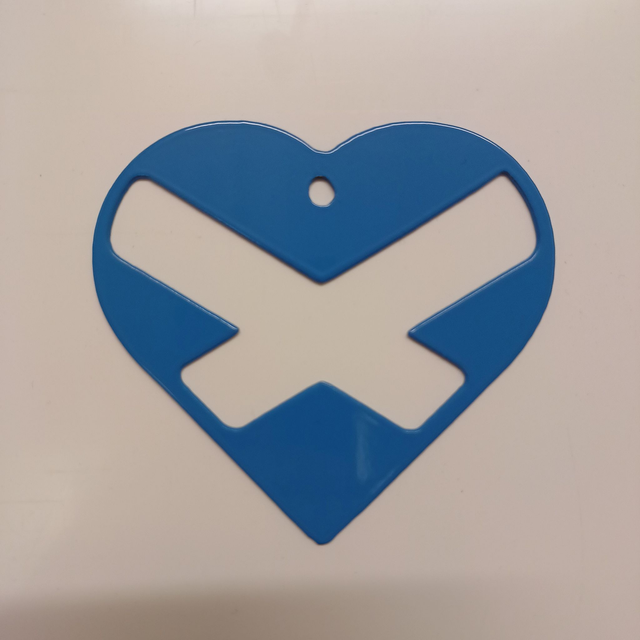 Scotland Heart Ornament