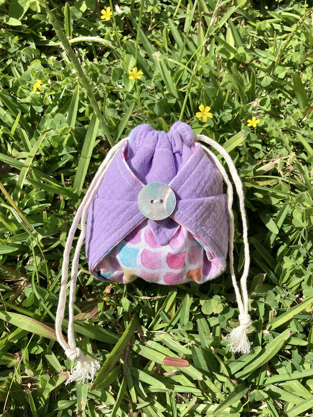 Pochette Origami - Mini - Duo de Coton Pastel