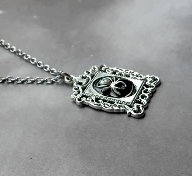 Framed Spider Necklace