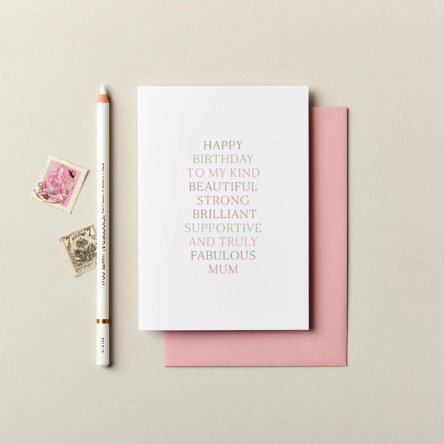 Beautiful Mum Birthday Card