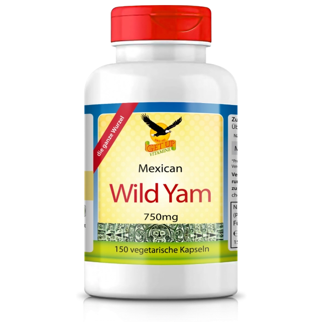Get UP - Mexican Wild Yam a 750mg, 150 veg. Kapseln